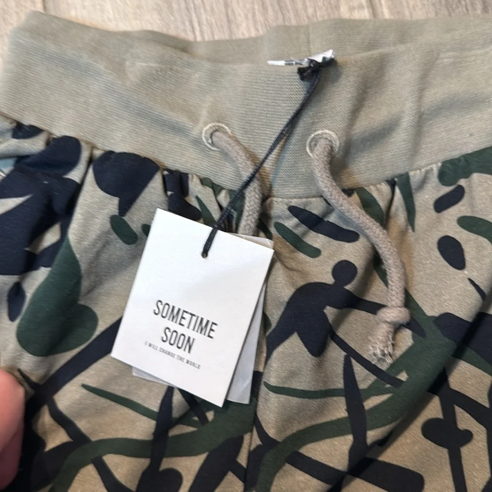 Sometime Soon Anthony Camo Joggers‎ Kids Size 14 NWT